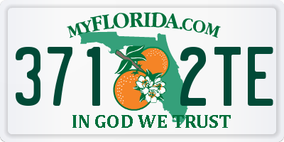 FL license plate 3712TE
