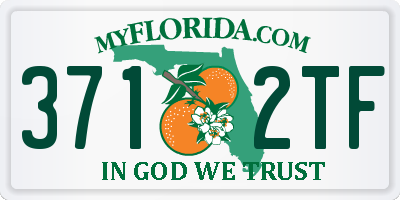 FL license plate 3712TF