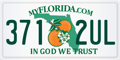 FL license plate 3712UL