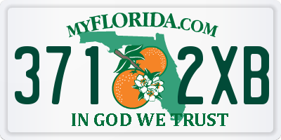 FL license plate 3712XB
