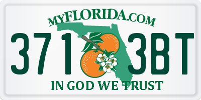 FL license plate 3713BT
