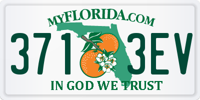 FL license plate 3713EV