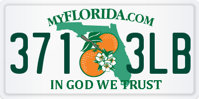 FL license plate 3713LB
