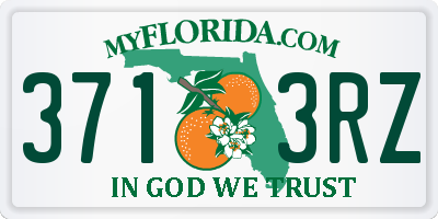 FL license plate 3713RZ