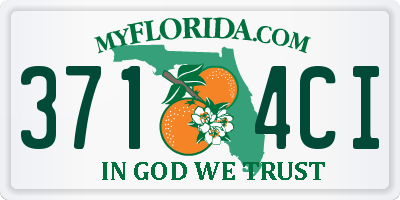 FL license plate 3714CI
