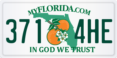 FL license plate 3714HE