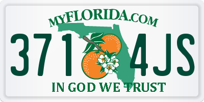 FL license plate 3714JS