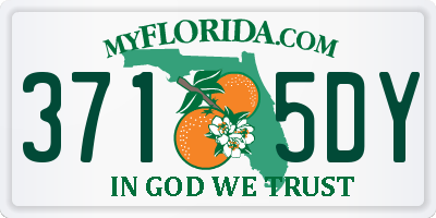FL license plate 3715DY