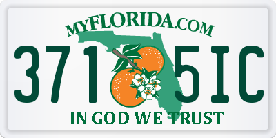 FL license plate 3715IC