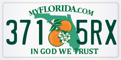 FL license plate 3715RX