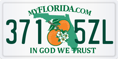 FL license plate 3715ZL