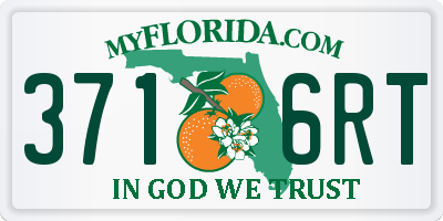 FL license plate 3716RT