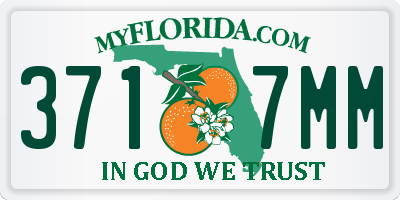 FL license plate 3717MM
