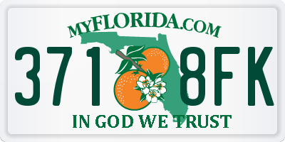 FL license plate 3718FK