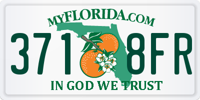 FL license plate 3718FR