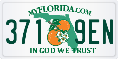 FL license plate 3719EN