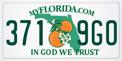 FL license plate 3719GO