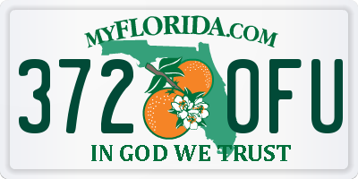 FL license plate 3720FU