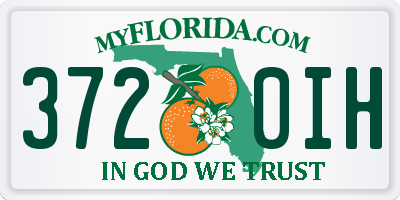 FL license plate 3720IH