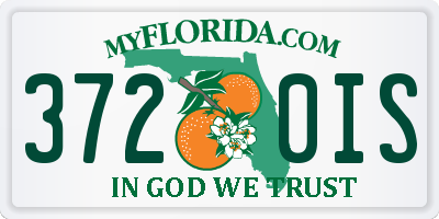 FL license plate 3720IS