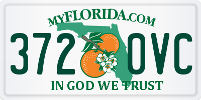 FL license plate 3720VC