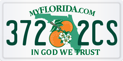 FL license plate 3722CS