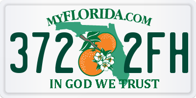 FL license plate 3722FH