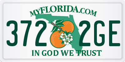 FL license plate 3722GE