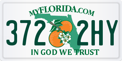 FL license plate 3722HY