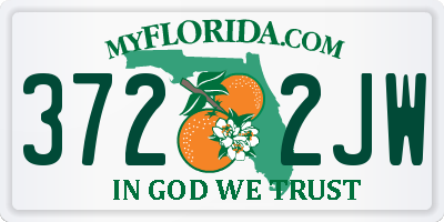 FL license plate 3722JW