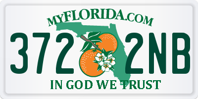 FL license plate 3722NB