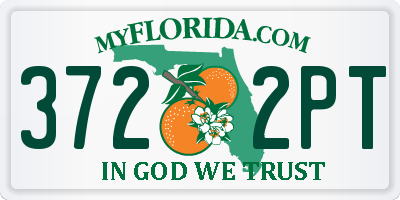 FL license plate 3722PT