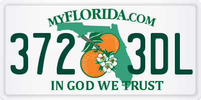 FL license plate 3723DL