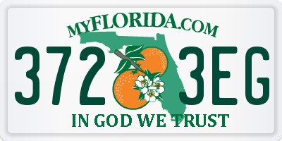 FL license plate 3723EG