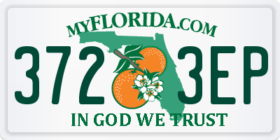 FL license plate 3723EP