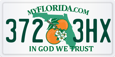 FL license plate 3723HX