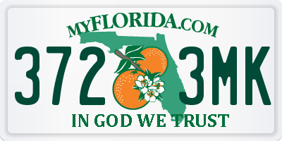 FL license plate 3723MK