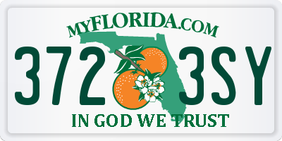 FL license plate 3723SY