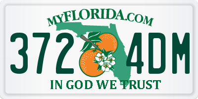 FL license plate 3724DM