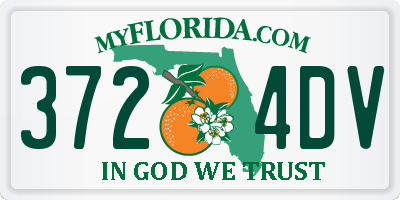 FL license plate 3724DV