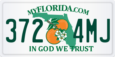 FL license plate 3724MJ