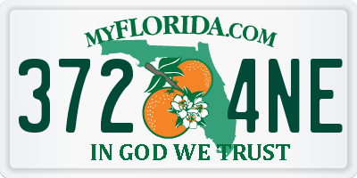 FL license plate 3724NE