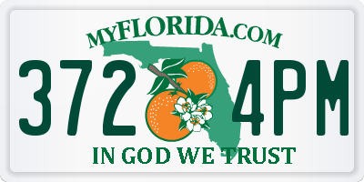 FL license plate 3724PM