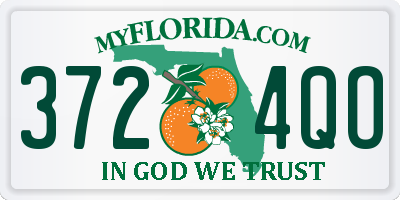 FL license plate 3724QO