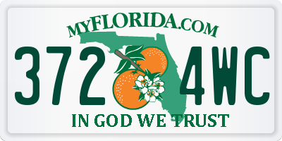FL license plate 3724WC