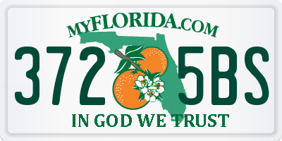 FL license plate 3725BS
