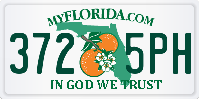 FL license plate 3725PH