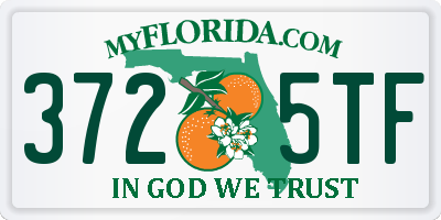 FL license plate 3725TF