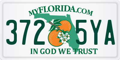 FL license plate 3725YA