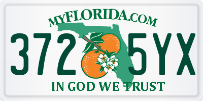 FL license plate 3725YX